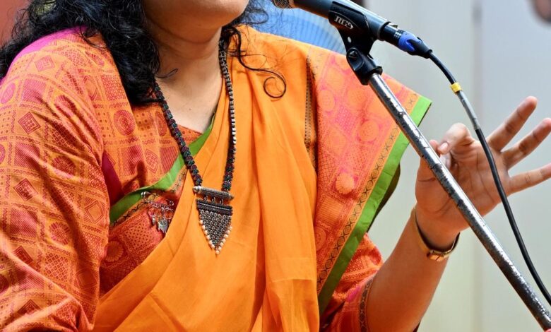 Amrutha Venkatesh kept the momentum alive through out her concert