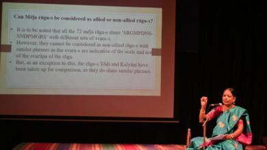 An academic session at The Music Academy that highlighted phrases common in ragas