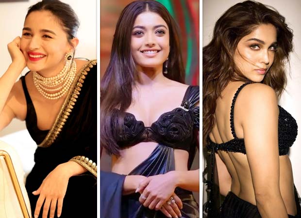 From Alia Bhatt, Rashmika Mandanna, Sharvari to Apoorva: Black saree moments that stole the spotlight : Bollywood News - Bollywood Hungama