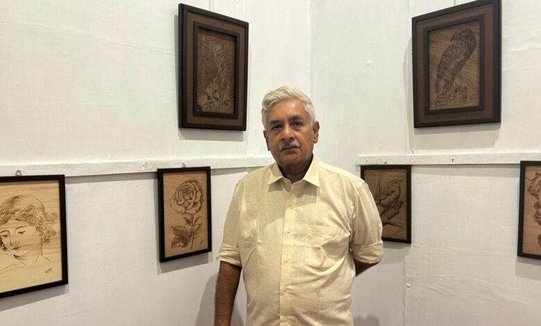 George Fernandez’s pyrography exhibition is on in Thiruvananthapuram