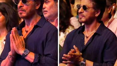 Shah Rukh Khan enjoys performances on his songs from Baadshah and Swades as he attends AbRam’s annual day function; videos go viral : Bollywood News - Bollywood Hungama