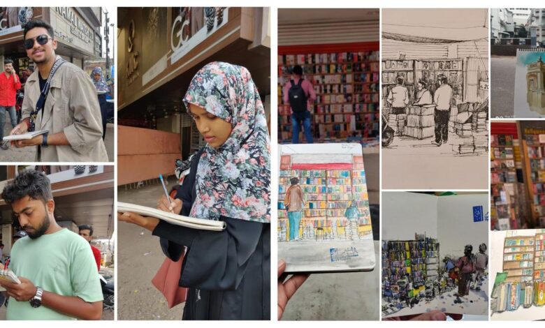 Urban Sketchers Hyderabad marks 300th event with month-long weekend sessions