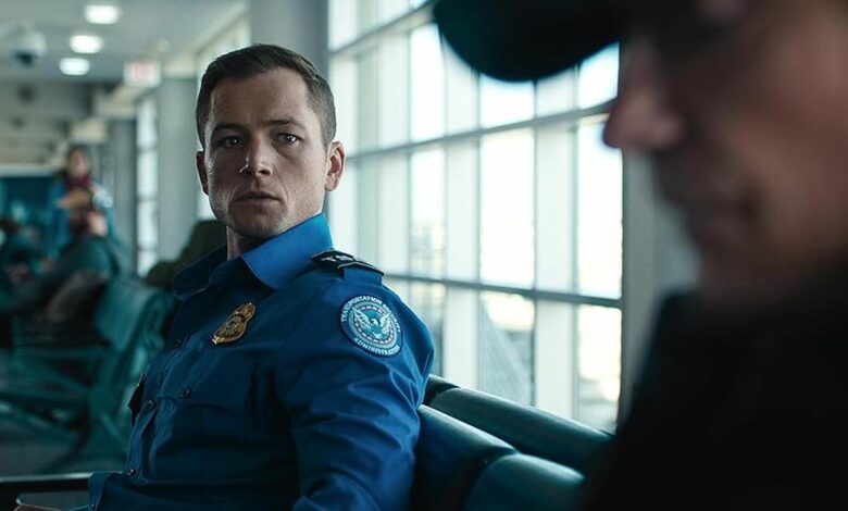 ‘Carry-On’ movie review: It’s fight or flight for Taron Egerton