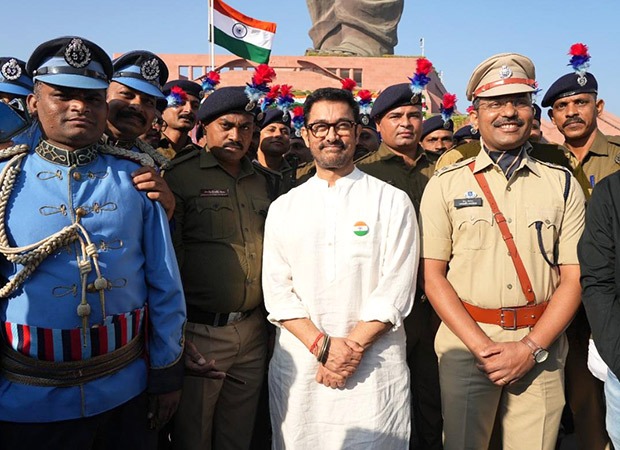 Aamir Khan pays tribute to India at the Statue of Unity on Republic Day amid Sitaare Zameen Par shoot in Vadodara : Bollywood News - Bollywood Hungama