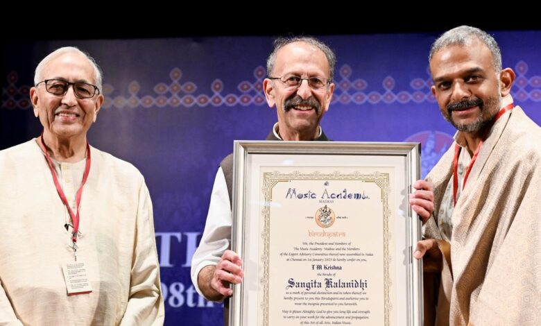 Audience response and participation drown rancour against T.M. Krishna