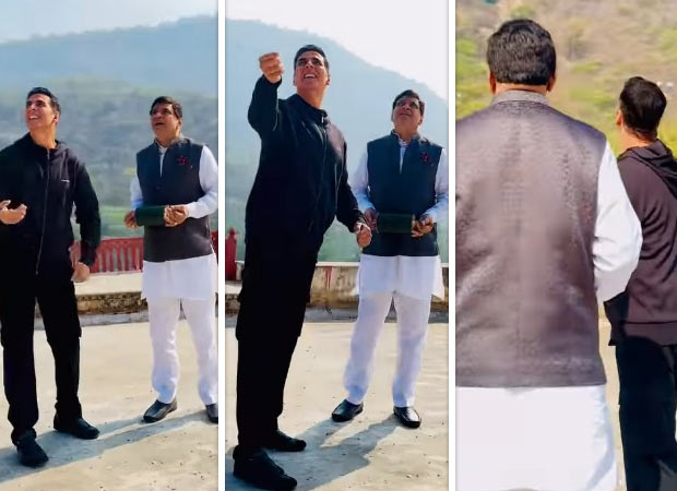 Bhooth Bangla duo Akshay Kumar and Paresh Rawal celebrate Makar Sankranti on set; fly kites together : Bollywood News - Bollywood Hungama