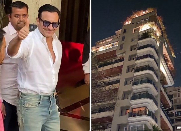 Saif Ali Khan’s house lights up in celebration as he returns home after stabbing incident : Bollywood News - Bollywood Hungama