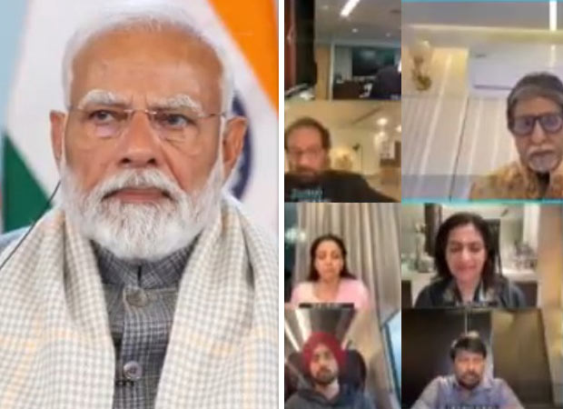 PM Narendra Modi virtually interacts with Amitabh Bachchan, Shah Rukh Khan, Diljit Dosanjh at WAVE Summit : Bollywood News - Bollywood Hungama