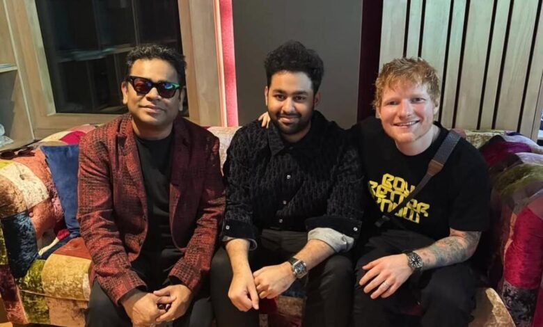 Ed Sheeran meets AR Rahman ahead of Chennai show, sings ‘Perfect’ with KM Music Conservatory choir