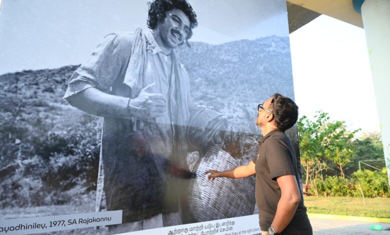 From Rajinikanth to Kamal Haasan, rare photos from film sets take over Chennai park