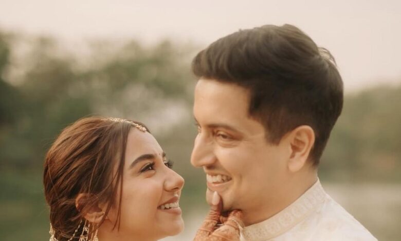 Prajakta Koli, Vrishank Khanal appear stylish in ‘haldi’ ceremony