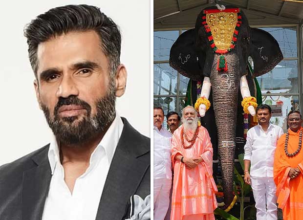 Suniel Shetty, PETA India donates mechanical Elephant to Karnataka Temple for cruelty-free rituals : Bollywood News - Bollywood Hungama