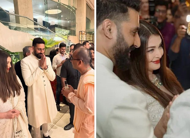 Aishwarya Rai Bachchan and Abhishek Bachchan twin in coordinated outfits at Ashutosh Gowariker son’s wedding reception; silence divorce rumours : Bollywood News - Bollywood Hungama