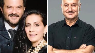 Anil Kapoor and wife Sunita Kapoor join Anupam Kher to serve food to Sadhus on his 70th birthday in Haridwar 70 : Bollywood News - Bollywood Hungama