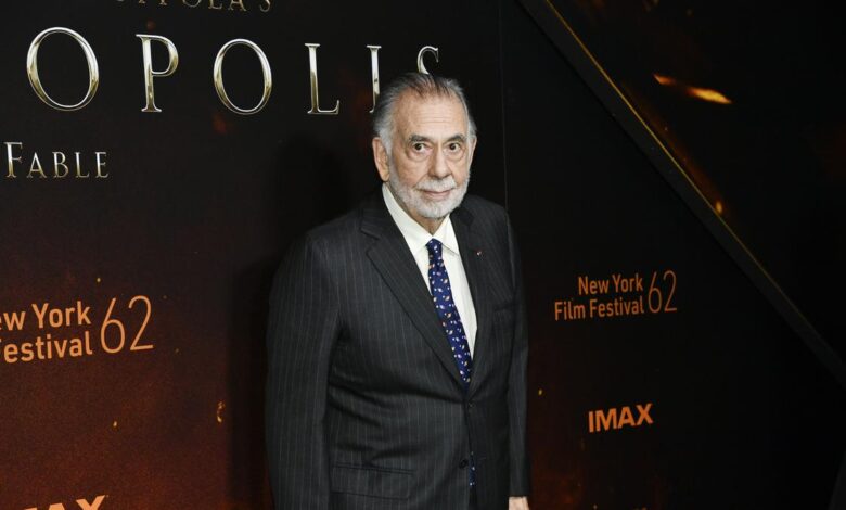 Coppola ‘thrilled’ by worst director Razzie for ‘Megalopolis’