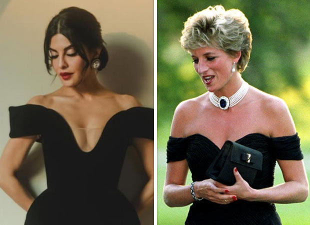 Jacqueline Fernandez channels Princess Diana’s ‘Revenge Dress’ with a modern twist : Bollywood News - Bollywood Hungama
