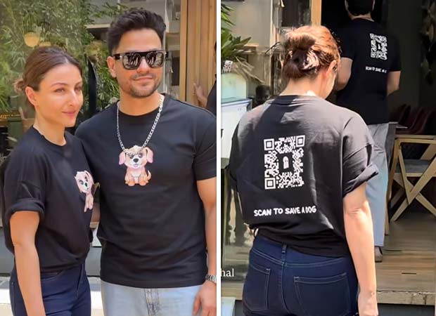 Kunal Kemmu and Soha Ali Khan opt for barcode t-shirts to support World For All : Bollywood News - Bollywood Hungama