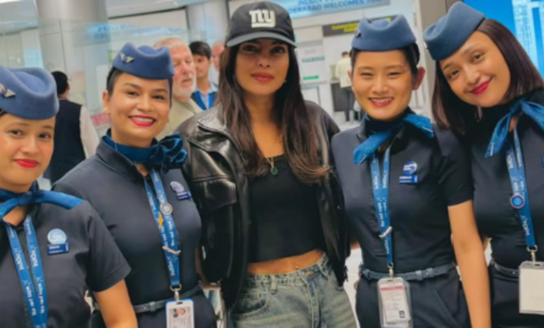 Priyanka Chopra arrives in Odisha for ‘SSMB 29’ shoot, poses with airline crew