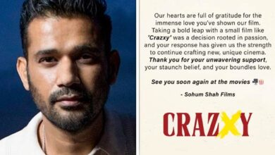 Sohum Shah expresses gratitude for audience love as Crazxy soars: “Thank you for your unwavering support, your staunch belief, and your boundles love” : Bollywood News - Bollywood Hungama