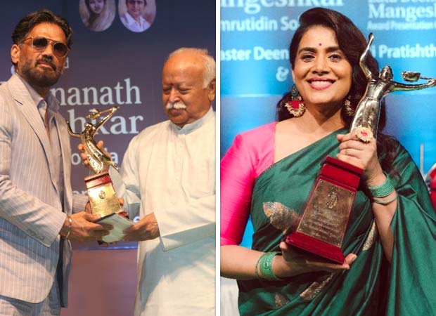 Suniel Shetty, Sonali Kulkarni, Shraddha Kapoor conferred with Master Deenanath Mangeshkar Awards : Bollywood News - Bollywood Hungama